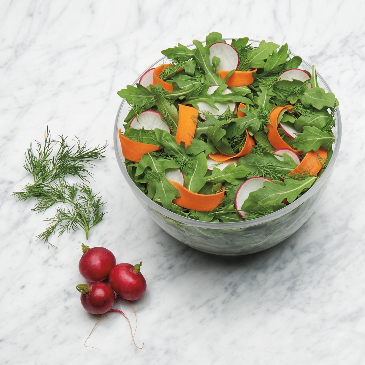 Uscator salata si verdeturi, 20cm/2,7L, "Good Grips" - OXO - imagine 16
