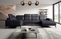 Coltar stanga 6 locuri ELTAP, LT-11SOF, Neviro, 350x201x77 cm, lemn/poliester, negru