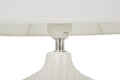 Lampa de masa Seta, Mauro Ferretti, 1 x E14, 40W, 28.5x15x43 cm, ceramica/fier/textil, alb