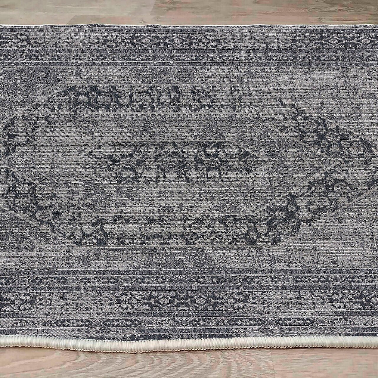 Covor, Woosonıl117, 100x200 cm, Gri / nurcă — imaginea 6