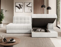 Coltar extensibil dreapta 3 locuri ELTAP, RT-01ROY, Blezalt, 240x150x82 cm, lemn/poliester, alb