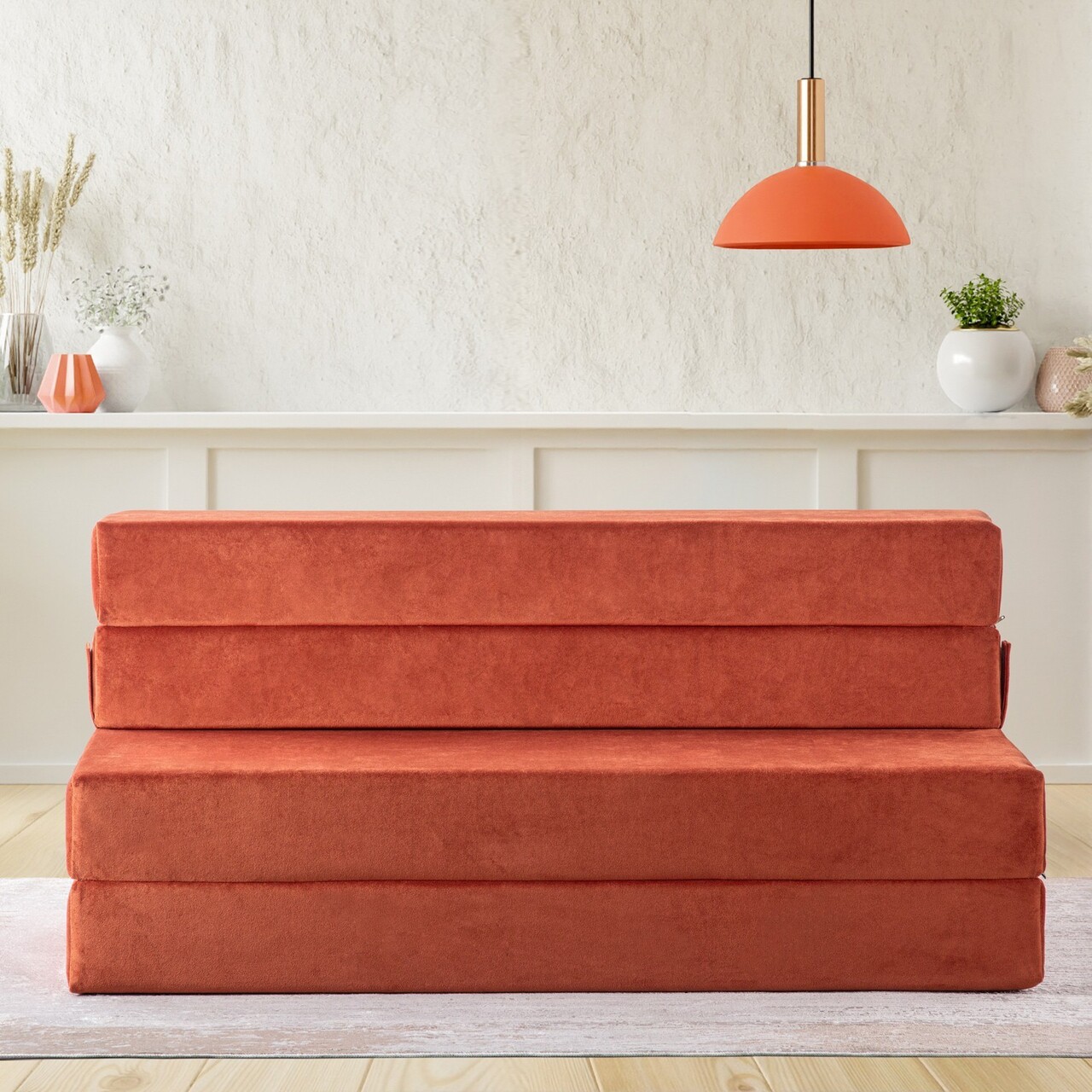 Canapea extensibila 2 locuri, Atelier del Sofa, 363SLD1129, Textil, Portocaliu - view 4