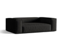 Canapea 3 locuri, Nuria-215, Micadoni Home, 210x110x72 cm, tesatura structurata chenille, negru