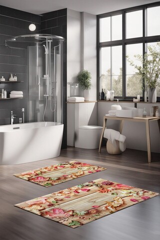Set covorase de baie, Cartwright, CT-5211, Poliester, Multicolor
