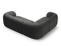 Coltar stanga 4 locuri, Kate, Micadoni, 252x220x76 cm, tesatura structurata, gri inchis melanj