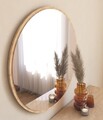 Oglinda decorativa, Siam, Ozze, 60x60x2.2 cm, MDF , Natural