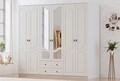 Dulap pentru haine, Rabi, Rb-107, 210x210x52 cm, Alb mat