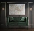 Tablou decorativ Sofly, Mauro Ferretti, 80x120 cm, lemn pin/canvas pictat manual