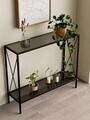 Bufet, Hanah Home, Florya, 80x85x30 cm, Negru / Fume