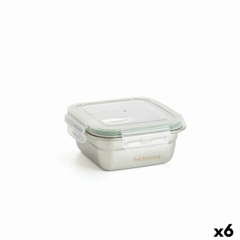 Set 6 caserole, Bidasoa, Theo, 400 ml, inox/plastic Bidasoa