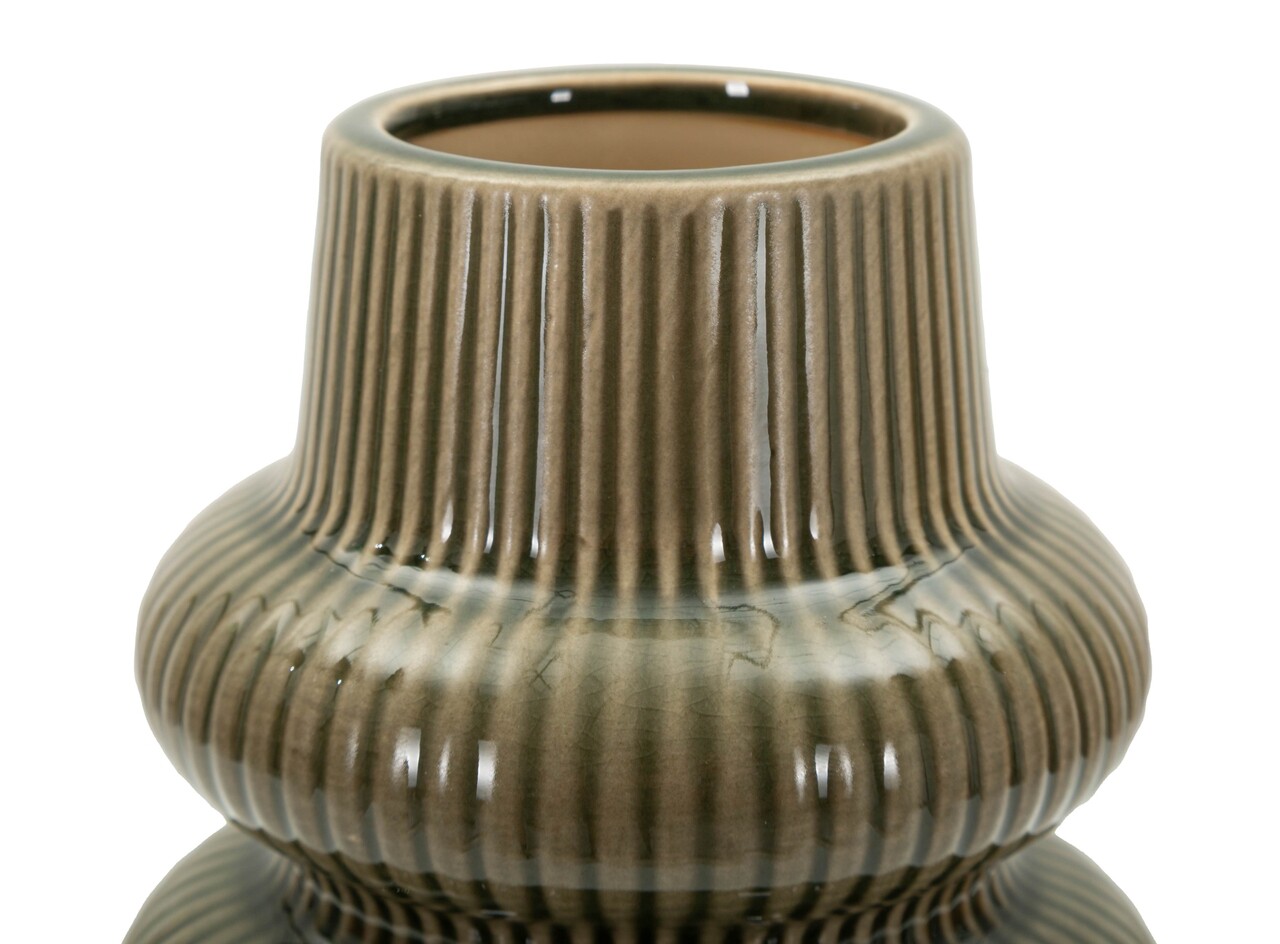 Vaza decorativa, Mauro Ferretti, Harmony, 13x25 cm, ceramica, verde - view 4