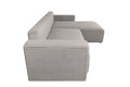 Coltar extensibil Verona Gri Reyat, 290x170x80 cm cu lada de depozitare