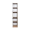 Dulap multifunctional, Tuvalle, Tuval 078, 35.2x171.8x37.8 cm, Stejar / Alb