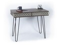 Birou Mingitav Illia No.1, 96 x 51 x 75 cm, PAL/metal, walnut/negru
