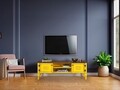 Comoda TV, Ephelia, Ada TV, 150x40x50 cm, MDF , Galben