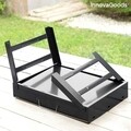 Gratar portabil pliabil pentru utilizare cu carbune, BearBQ InnovaGoods, 41x28x20 cm