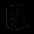 Comoda TV, Hanah Home, Lyno, 70.4x80x40.6 cm, Gresie / Negru