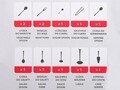 Set tacamuri 72 piese + valiza Maria, Domotti, inox