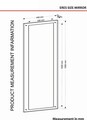 Oglinda decorativa, Tera Home, Eres, 44.8x105x1.8 cm, PAL, Alb