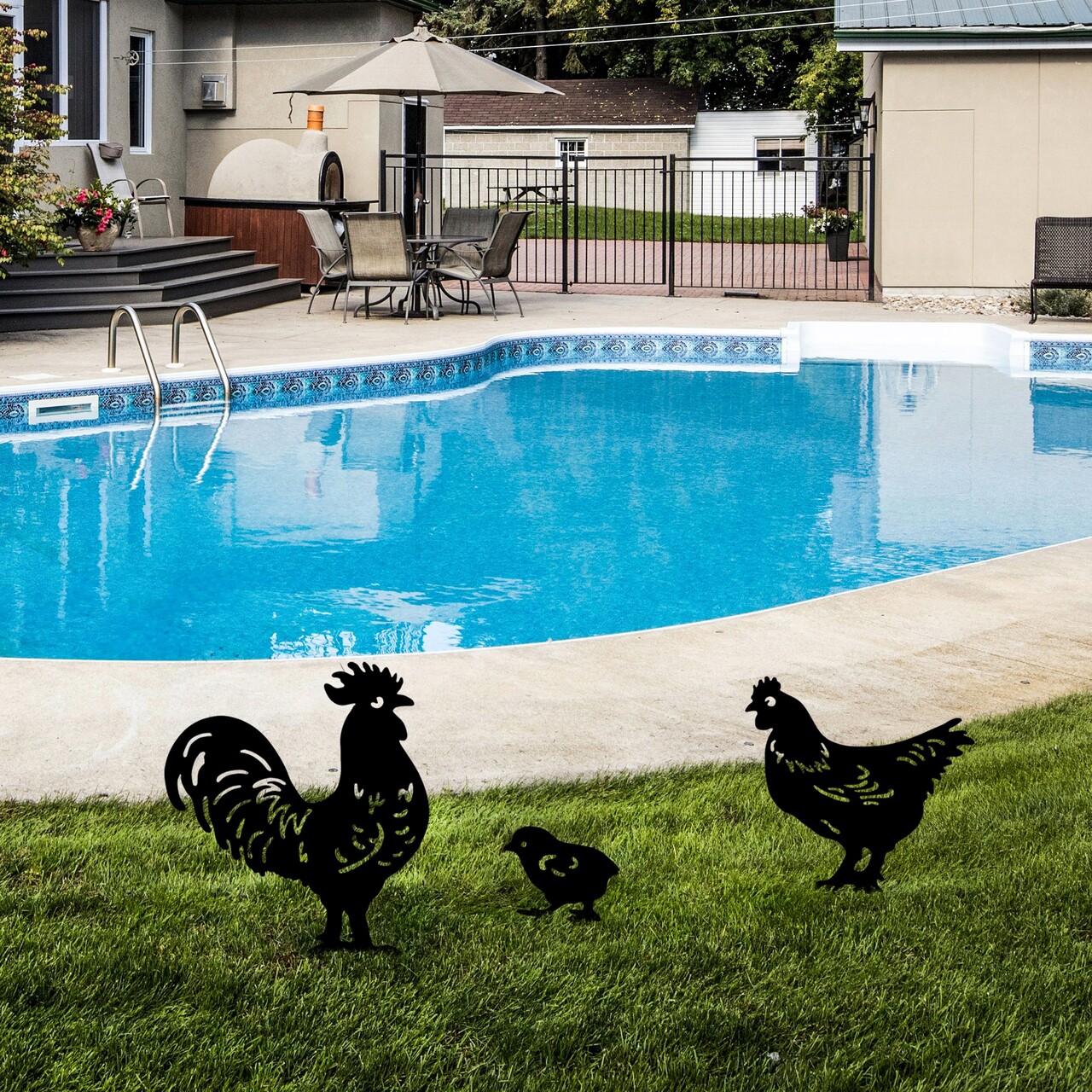 Obiect decorativ de grădină, Fam 04, Negru - imagine 3