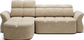 Coltar extensibil stanga 3 locuri ELTAP, Beneth, 301x185x115 cm, lemn/poliester, bej inchis