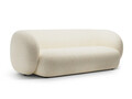 Canapea modulara 3 locuri, Kate, Micadoni, 213x99x76 cm, tesatura structurata, bej deschis