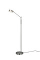 Lampadar Franklin, TRIO, 23x41x133 cm, 6.5W, 1x SMD, metal, argintiu mat