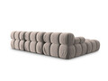 Canapea modulara 4 locuri, Bellis-51, Micadoni Home, 282x188x70 cm, catifea, cappuccino