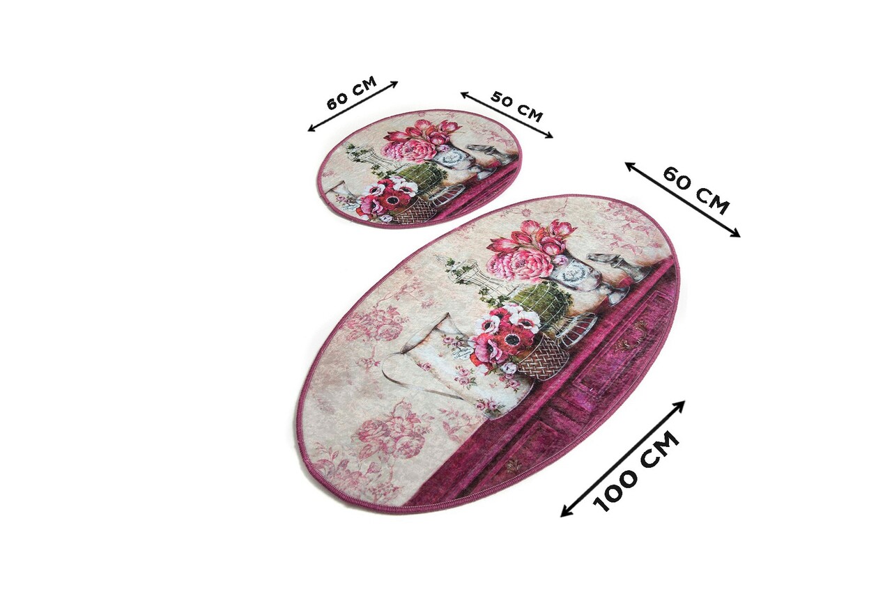 Set covorase de baie, L'essentiel Maison, Vintage Djt, Multicolor - view 3