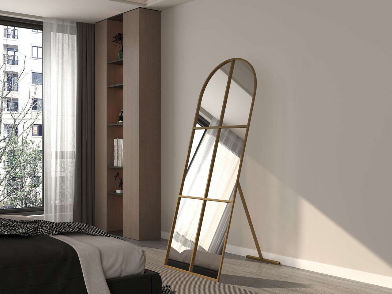 Oglinda Cheval Hanah Home Influencer 70x180 cm Metal Auriu