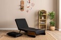 Canapea extensibilă cu 1 loc, Futon, 859FTN2335, Metal , Negru