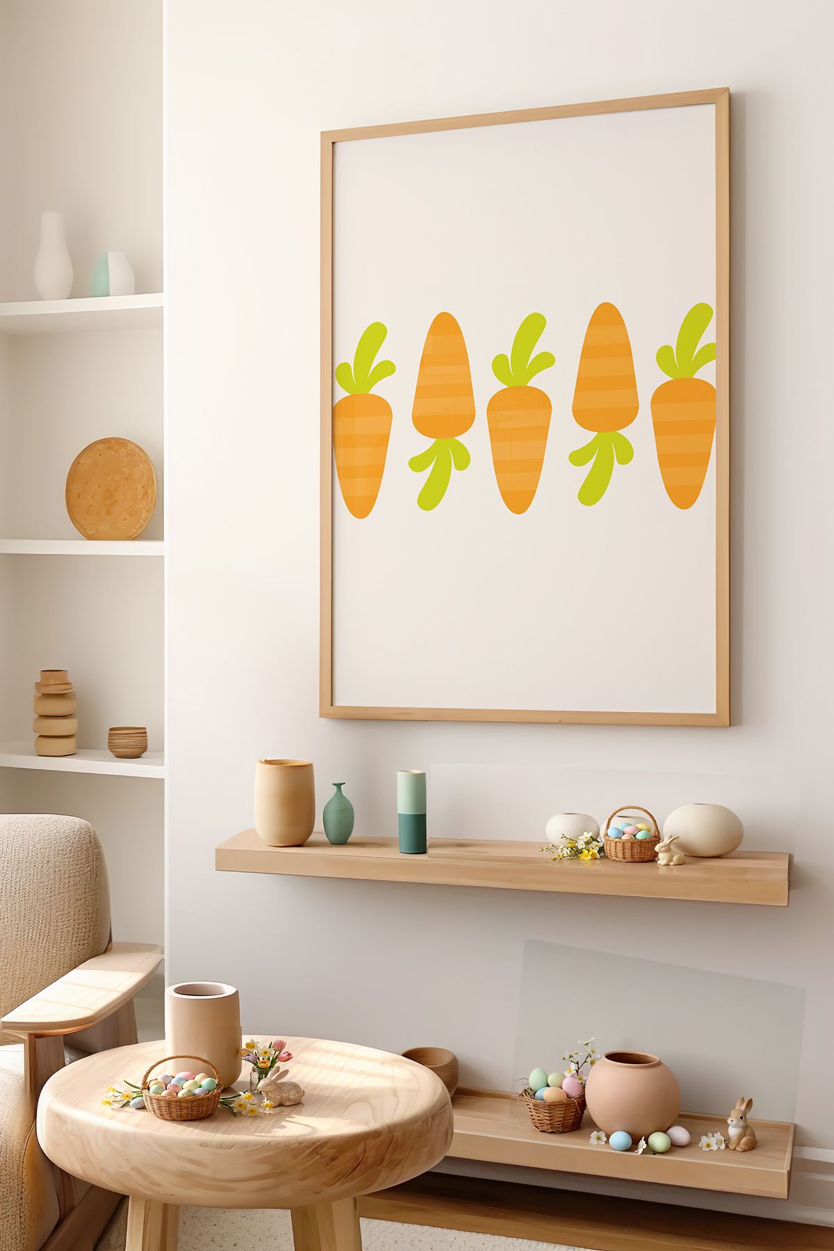 Tablou decorativ, Arteastermodel23-3348, MDF, Multicolor
