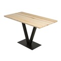 Set masa cu 4 scaune, Puqa Design, Sun, lemn de pin/metal, stejar/negru