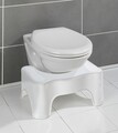 Scaunel pentru baie Secura, Wenko, 48x33.5x20.5 cm, plastic/polipropilena, alb