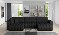 Coltar extensibil dreapta 6 locuri ELTAP, RT-11SOF, Bonito, 350x175x92 cm, lemn/poliester, negru