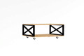Masuta de cafea, Puqa Design, Refia, 98x33.6x60 cm, PAL, Maro