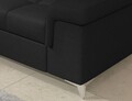 Coltar extensibil dreapta 4 locuri ELTAP, ERI-14, Eridano, 275x202x88 cm, lemn/poliester, negru