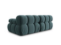 Canapea modulara 2 locuri, Bellis-51, Micadoni Home, 188x94x70 cm, catifea, turcoaz