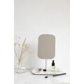 Oglinda cosmetica, Brabantia, White, reglabila la 360 grade, factor marire x 5, 20x12.6x28.3 cm, polipropilena, alb