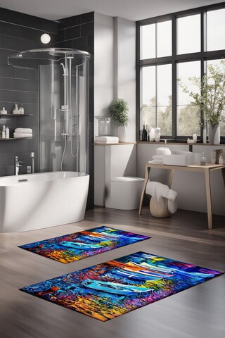 Set covorase de baie, Cartwright, CT-5141, Poliester, Multicolor