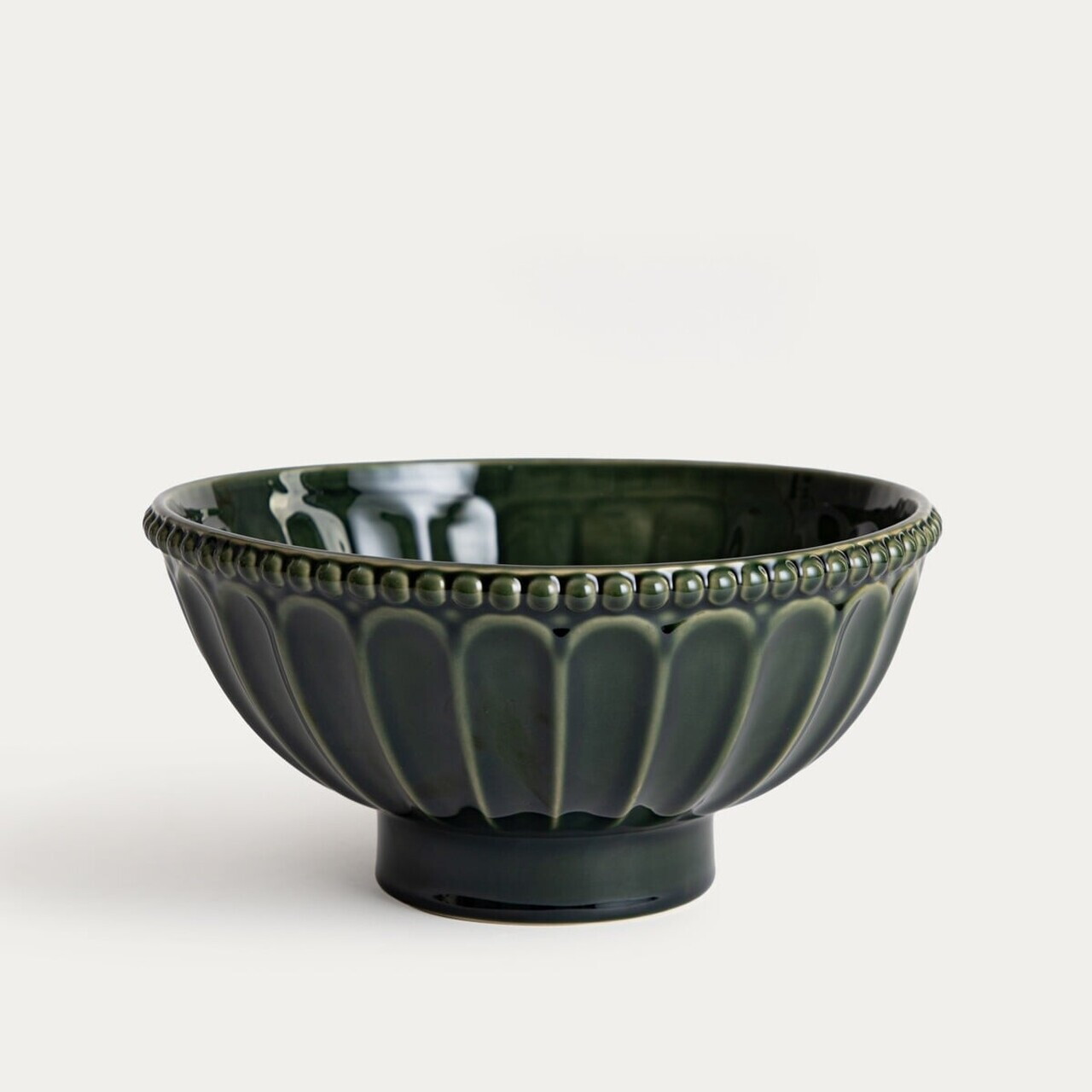 Platou servire Kobbi, Homla, 25.5x12.5 cm, ceramica, verde — imaginea 2
