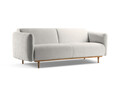 Canapea 2 locuri, Noomi-215, Micadoni Home, 162x94x75 cm, tesatura structurata chenille, gri deschis