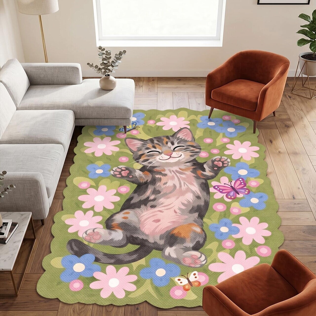 Covor, Fr401, 80x300 cm, Verde - Imagine 2