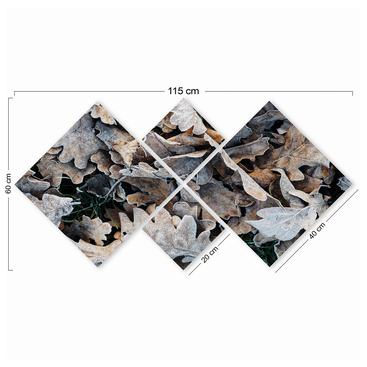 Set 4 tablouri decorative, 4MDF2255399, MDF, Imprimat UV, Multicolor