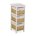 Dulap baie cu 3 cosuri Pompei, Versa, 29 x 25 x 62 cm, lemn, natural