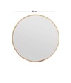 Oglinda decorativa, Siam, Ozze, 60x60x2.2 cm, Marmura