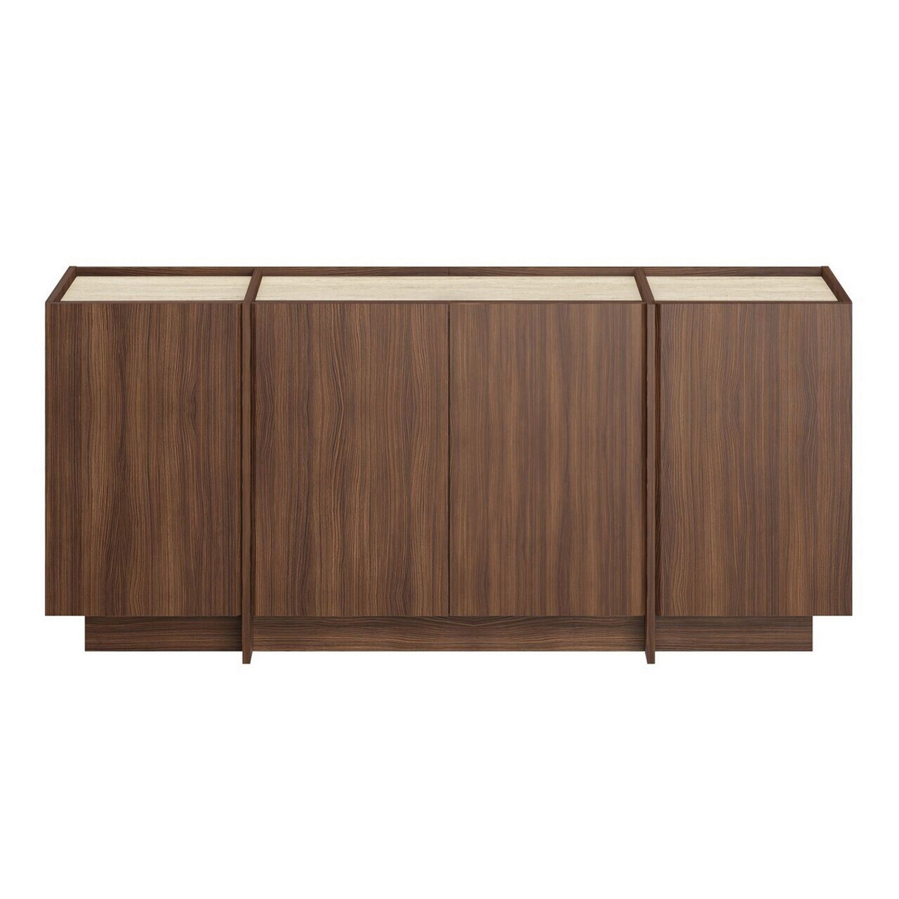 Consola, Nordure, Dorma, 180x80x45 cm, Travertin / Nuc Milano — imaginea 8