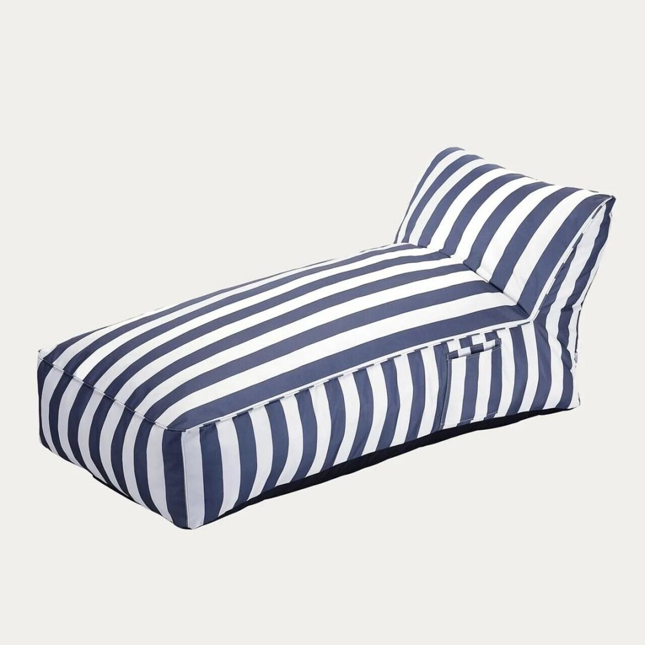 Sezlong Maris, Homla, 150x70x65 cm, poliester/spuma, alb/albastru - view 4