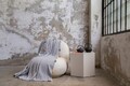 Patura Double, Pom Pom - Grey, Dolce Bonita Home, 60% bumbac/30% acril/10% poliester