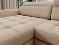 Coltar extensibil stanga 4 locuri ELTAP, LT-18TOS, Berrto, 306x165x100 cm, lemn/poliester, bej deschis